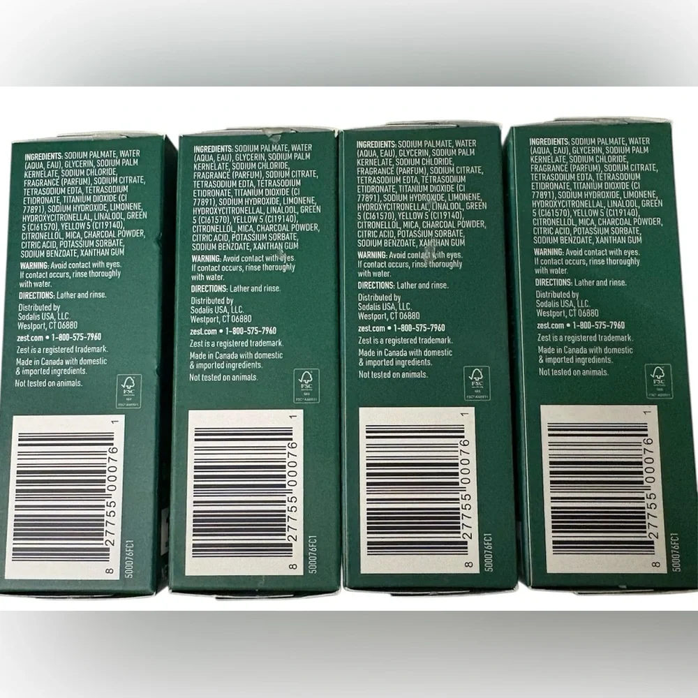Zest Brut Deodorizer Classic Scent Moisture Bar Soap 7.05 oz. EA Lot Of 4 New